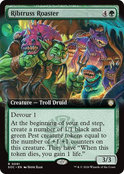 Ribtruss Roaster (Extended Art) (Commander: Secrets of Strixhaven) Near Mint