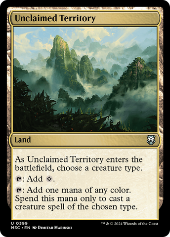 Unclaimed Territory (Ripple Foil) [Modern Horizons 3 Commander]