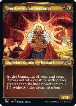 Baird, Argivian Recruiter (Showcase) (Dominaria United) Near Mint Foil - Nick Nack's Full Frontal Attack