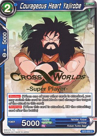 Courageous Heart Yajirobe (Super Player Stamped) (BT2-052) [Tarjetas de promoción del torneo] 