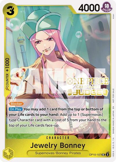 Jewelry Bonney (Judge Pack Vol. 7) (One Piece Promotion Cards) Near Mint Foil - Nick Nack's Full Frontal Attack