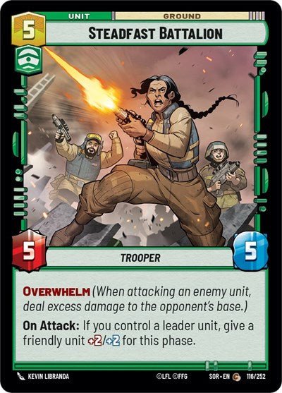 Steadfast Battalion (Spark of Rebellion) Near Mint - Nick Nack's Full Frontal Attack