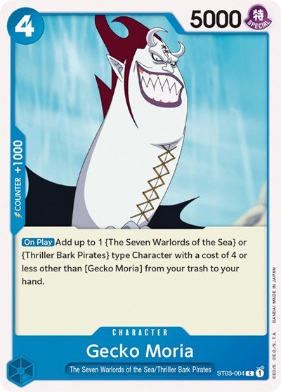 Gecko Moria (Starter Deck 3: The Seven Warlords of The Sea) Near Mint - Nick Nack's Full Frontal Attack