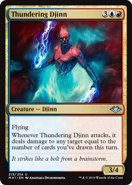 Thundering Djinn (Modern Horizons) Near Mint - Nick Nack's Full Frontal Attack