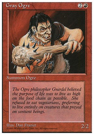 Gray Ogre (4th Edition) Light Play - Nick Nack's Full Frontal Attack