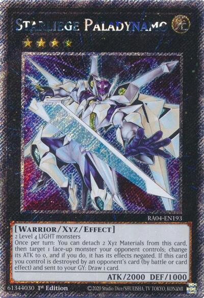 Starliege Paladynamo (Platinum Secret Rare) (Quarter Century Stampede) Near Mint 1st Edition