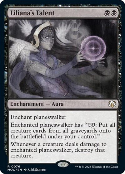Liliana's Talent (Commander: March of the Machine) Near Mint Foil - Nick Nack's Full Frontal Attack