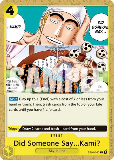 Did Someone Say...Kami? (Reprint) (Premium Booster - The Best - Vol. 2) Near Mint - Nick Nack's Full Frontal Attack