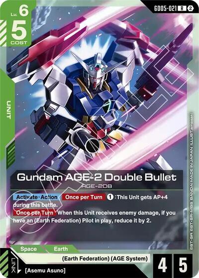 Gundam AGE-2 Double Bullet (Freedom Ascension) Near Mint Holofoil