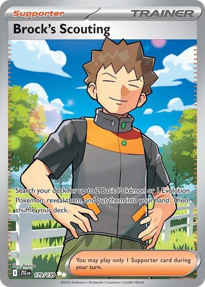 Brock's Scouting - 179 (SV09: Journey Together) Near Mint Holofoil