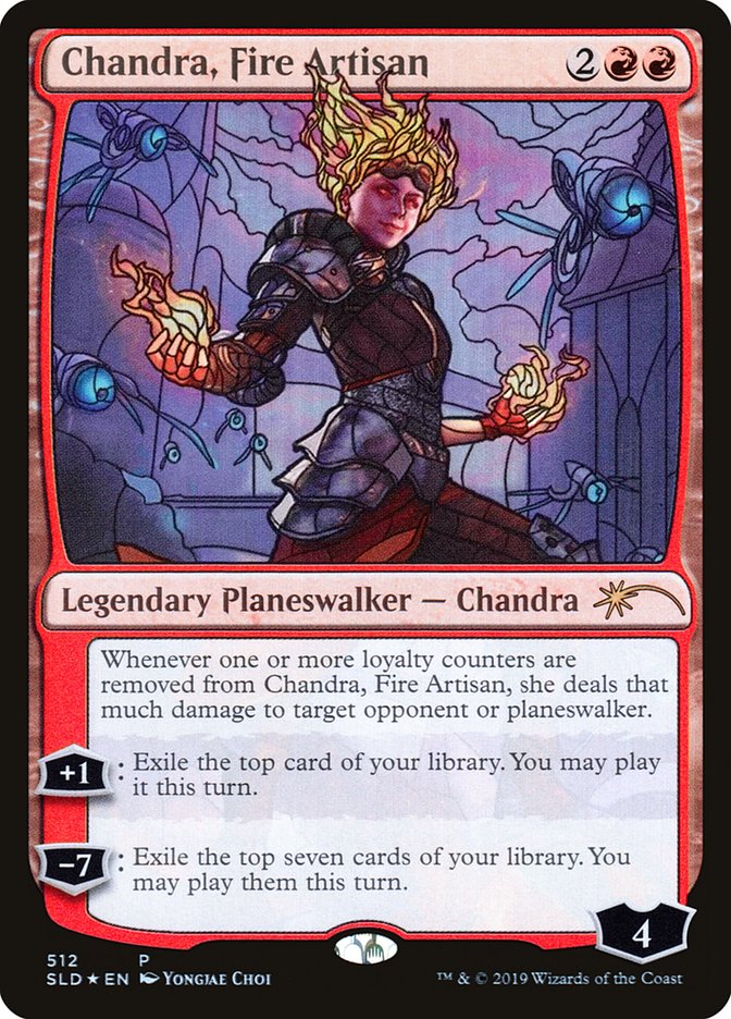 Chandra, artisan du feu (vitrail) [Secret Lair Drop Promos] 