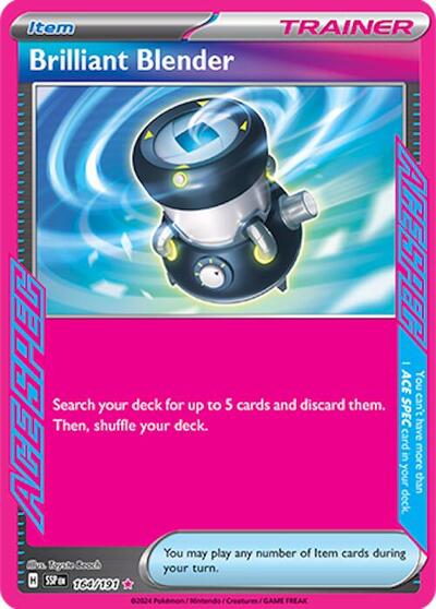 Brilliant Blender (SV08: Surging Sparks) Near Mint Holofoil - Nick Nack's Full Frontal Attack
