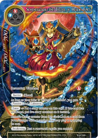 Scheherazade, the Teller of Heroic Epics (AO3 Pre-release Party) [Promo Cards]