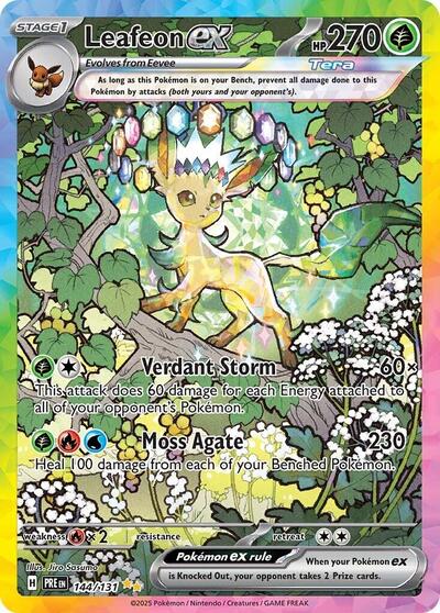 Leafeon ex - 144 (SV: Prismatic Evolutions) Near Mint Holofoil