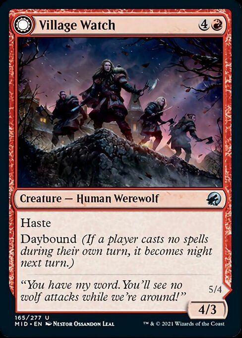 Village Watch / Village Reavers (Innistrad: Midnight Hunt) Near Mint - Nick Nack's Full Frontal Attack