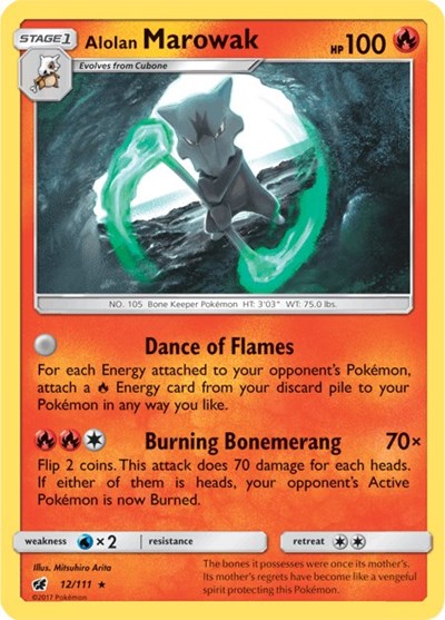 Alolan Marowak (SM - Crimson Invasion) Near Mint Holofoil