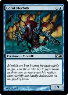 Coral Merfolk (Magic 2010 Core Set) Near Mint - Nick Nack's Full Frontal Attack