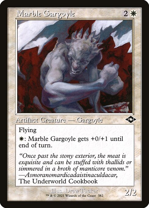 Marble Gargoyle (Retro Frame) (Foil Etched) (Modern Horizons 2) Near Mint Foil