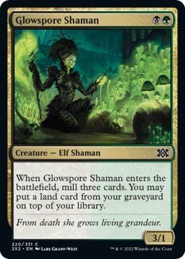 Glowspore Shaman (Double Masters 2022) Near Mint Foil - Nick Nack's Full Frontal Attack