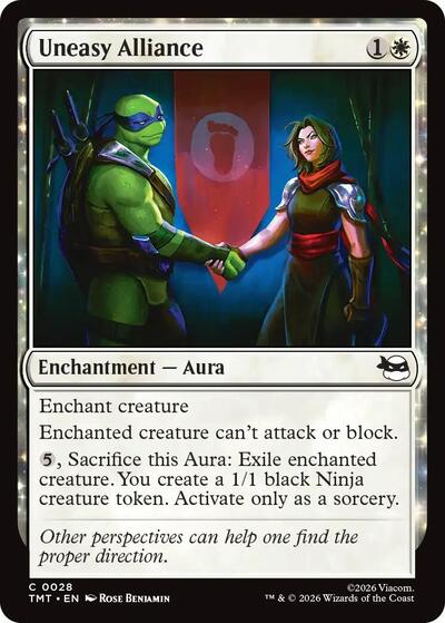 Uneasy Alliance (Teenage Mutant Ninja Turtles) Near Mint Foil