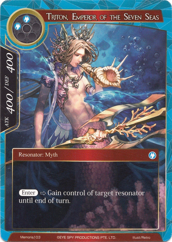 Triton, Emperor of the Seven Seas (Memoria103) [Alice Origin Memoria Cards]