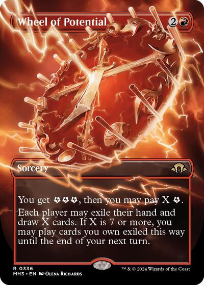 Wheel of Potential (Borderless) (Modern Horizons 3) Near Mint - Nick Nack's Full Frontal Attack