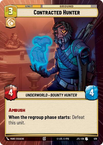 Contracted Hunter (Hyperspace) (Jump to Lightspeed) Near Mint - Nick Nack's Full Frontal Attack
