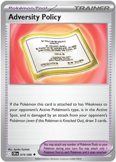 Adversity Policy (ME04: Chaos Rising) Near Mint Reverse Holofoil