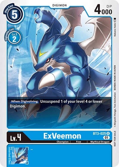 ExVeemon (Winner Pack Double Diamond) (Release Special Booster) Near Mint
