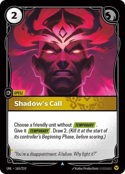 Shadow's Call (Unleashed) Near Mint