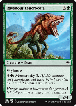 Ravenous Leucrocota (Conspiracy: Take the Crown) Near Mint - Nick Nack's Full Frontal Attack