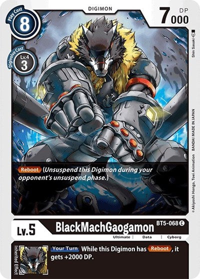 BlackMachGaogamon (Battle of Omni) Near Mint