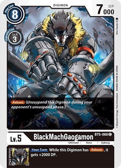 BlackMachGaogamon (Battle of Omni) Near Mint - Nick Nack's Full Frontal Attack