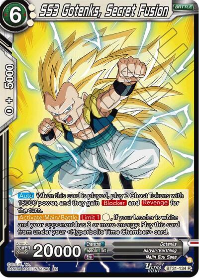 SS3 Gotenks, Secret Fusion (Impact Beyond Dimensions) Near Mint Foil - Nick Nack's Full Frontal Attack