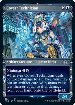 Covert Technician (Showcase) (Kamigawa: Neon Dynasty) Near Mint - Nick Nack's Full Frontal Attack
