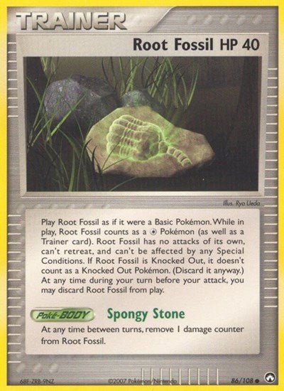 Root Fossil (Power Keepers) Light Play - Nick Nack's Full Frontal Attack