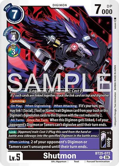 Shutmon (Dual Revolution Booster) Near Mint