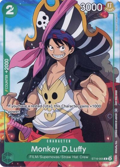 Monkey.D.Luffy (Welcome Pack Vol. 2) (One Piece Promotion Cards) Near Mint