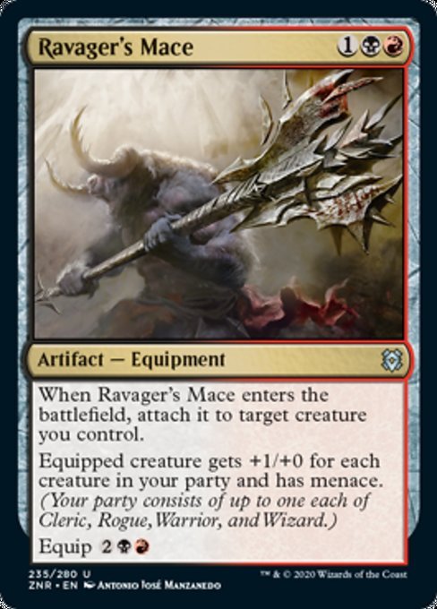 Ravager's Mace (Zendikar Rising) Near Mint - Nick Nack's Full Frontal Attack