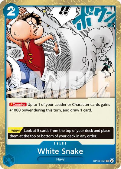 White Snake (Pirate Foil) (Premium Booster - The Best - Vol. 2) Near Mint Foil - Nick Nack's Full Frontal Attack
