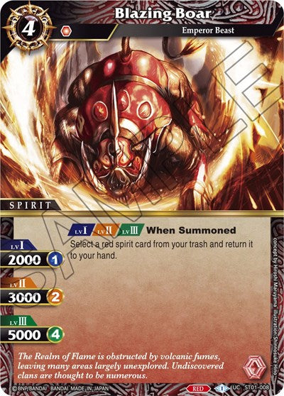 Blazing Boar (Starter Deck 01: Dragon Onslaught) Near Mint