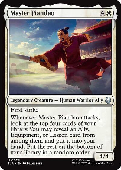 Master Piandao (Avatar: The Last Airbender) Near Mint - Nick Nack's Full Frontal Attack