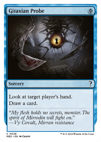 Gitaxian Probe (White Border) [Mystery Booster 2]