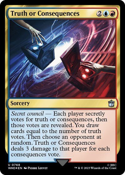 Truth or Consequences (Surge Foil) (Universes Beyond: Doctor Who) Near Mint Foil - Nick Nack's Full Frontal Attack