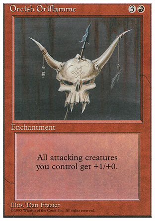Orcish Oriflamme (4th Edition) Light Play - Nick Nack's Full Frontal Attack