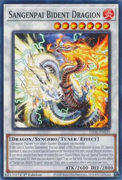 Sangenpai Bident Dragion (Legacy of Destruction) Near Mint 1st Edition - Nick Nack's Full Frontal Attack