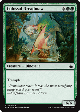 Colossal Dreadmaw (Rivals of Ixalan) Near Mint - Nick Nack's Full Frontal Attack