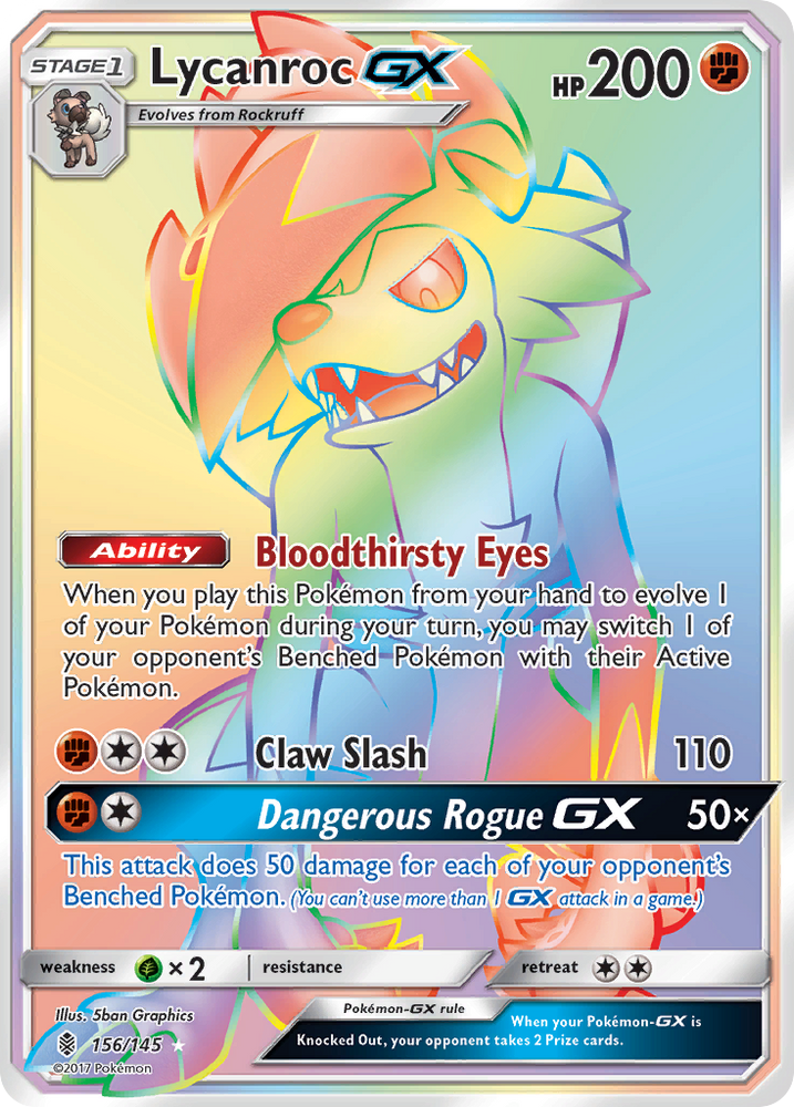 Lycanroc GX (156/145) [Soleil et Lune : Gardiens Rising] 