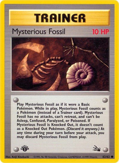 Mysterious Fossil (Fossil) Light Play 1st Edition - Nick Nack's Full Frontal Attack
