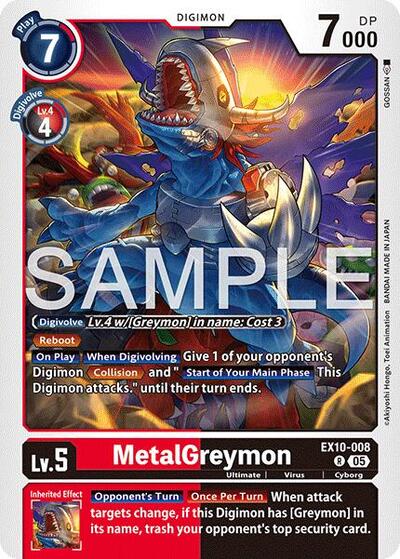 MetalGreymon (Sinister Order) Near Mint Foil - Nick Nack's Full Frontal Attack